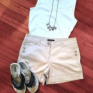 White House Black Market Khaki/Tan Shorts